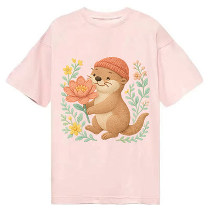Peach Otter - Classic T-shirt - Pink