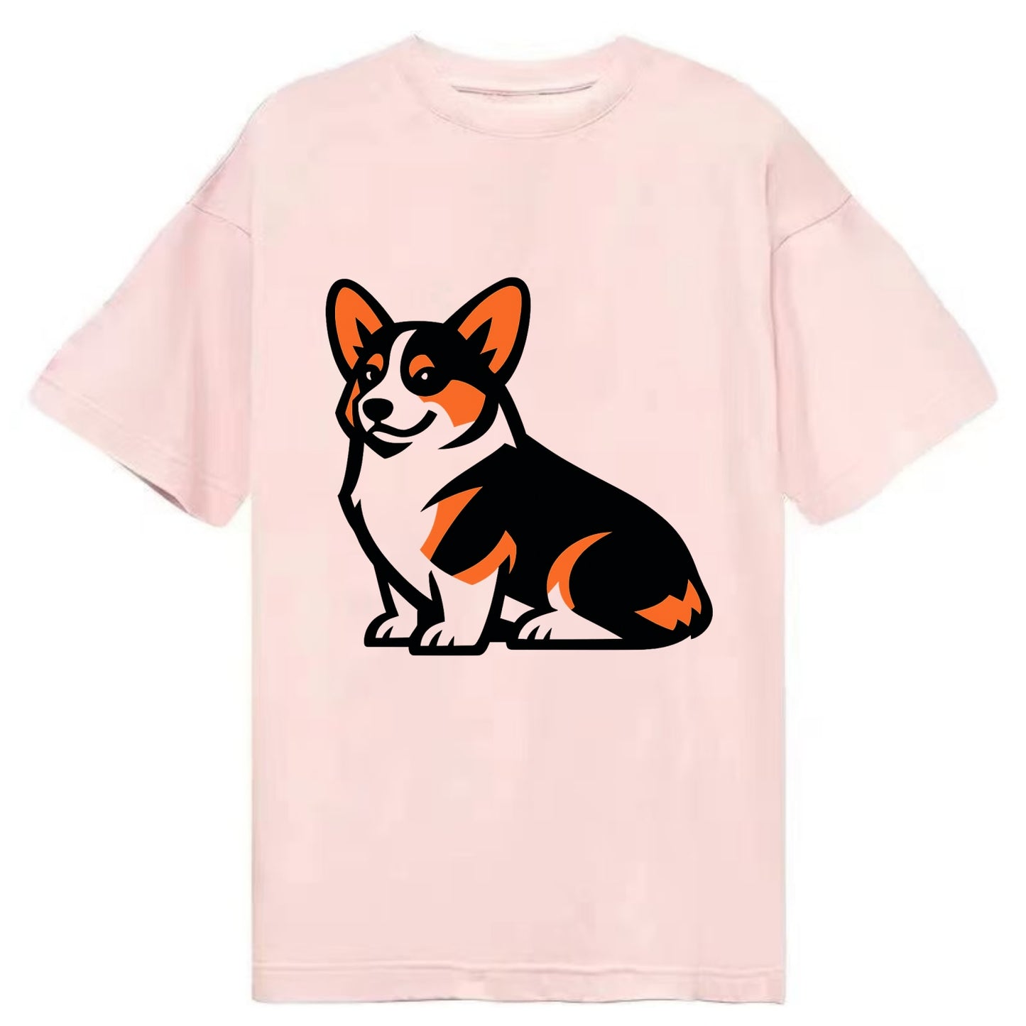 Tricolor Corgi Charm - Classic T-shirt - Pink