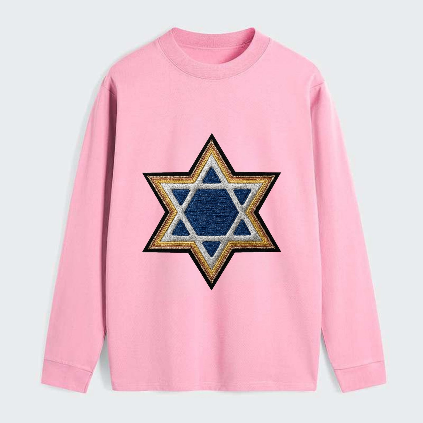 Star of David - Classic Long Sleeve Shirt - Pink