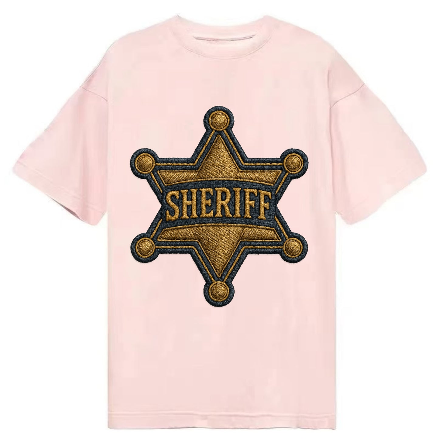 Sheriff Badge  - Classic T-shirt - Pink