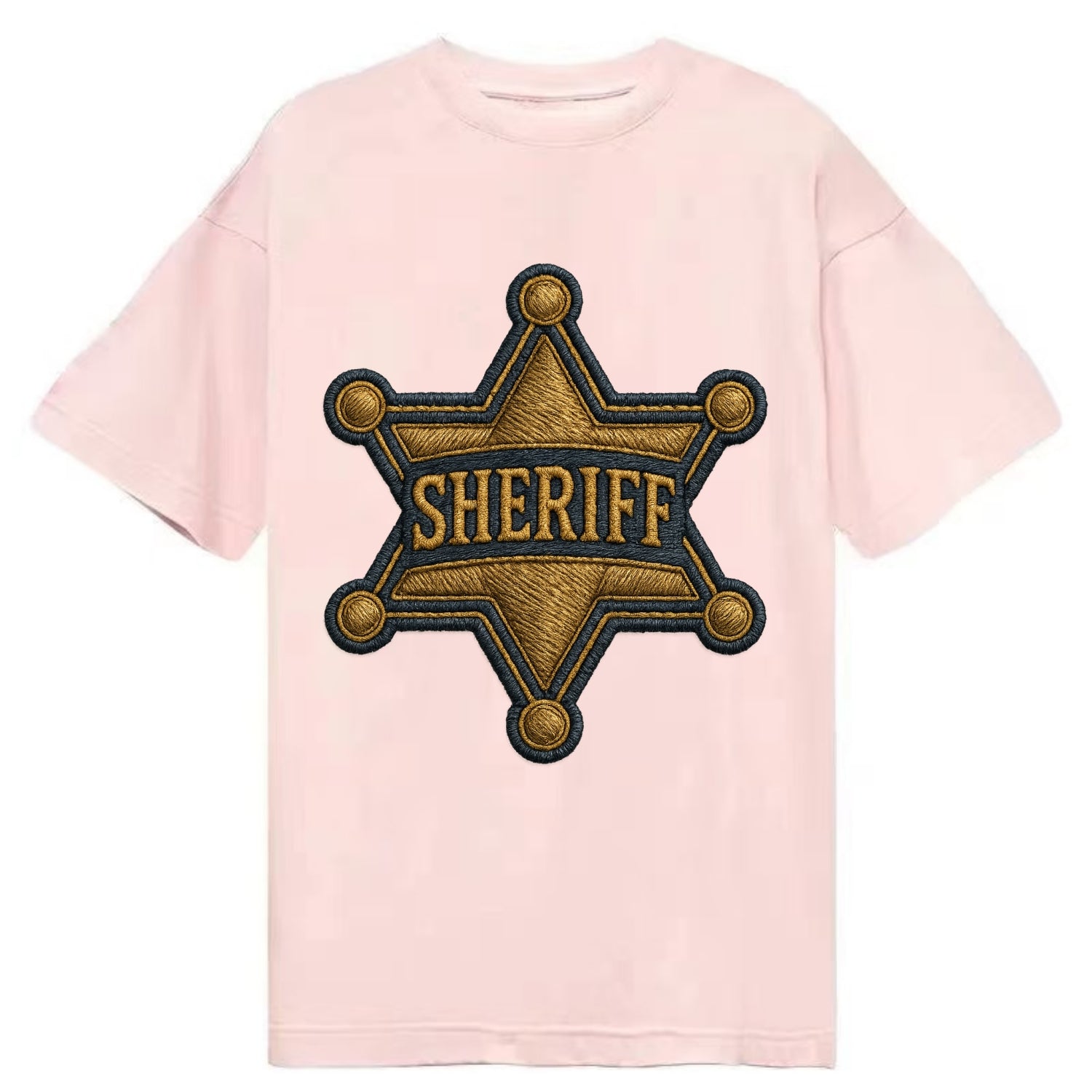 Sheriff Badge  - Classic T-shirt - Pink
