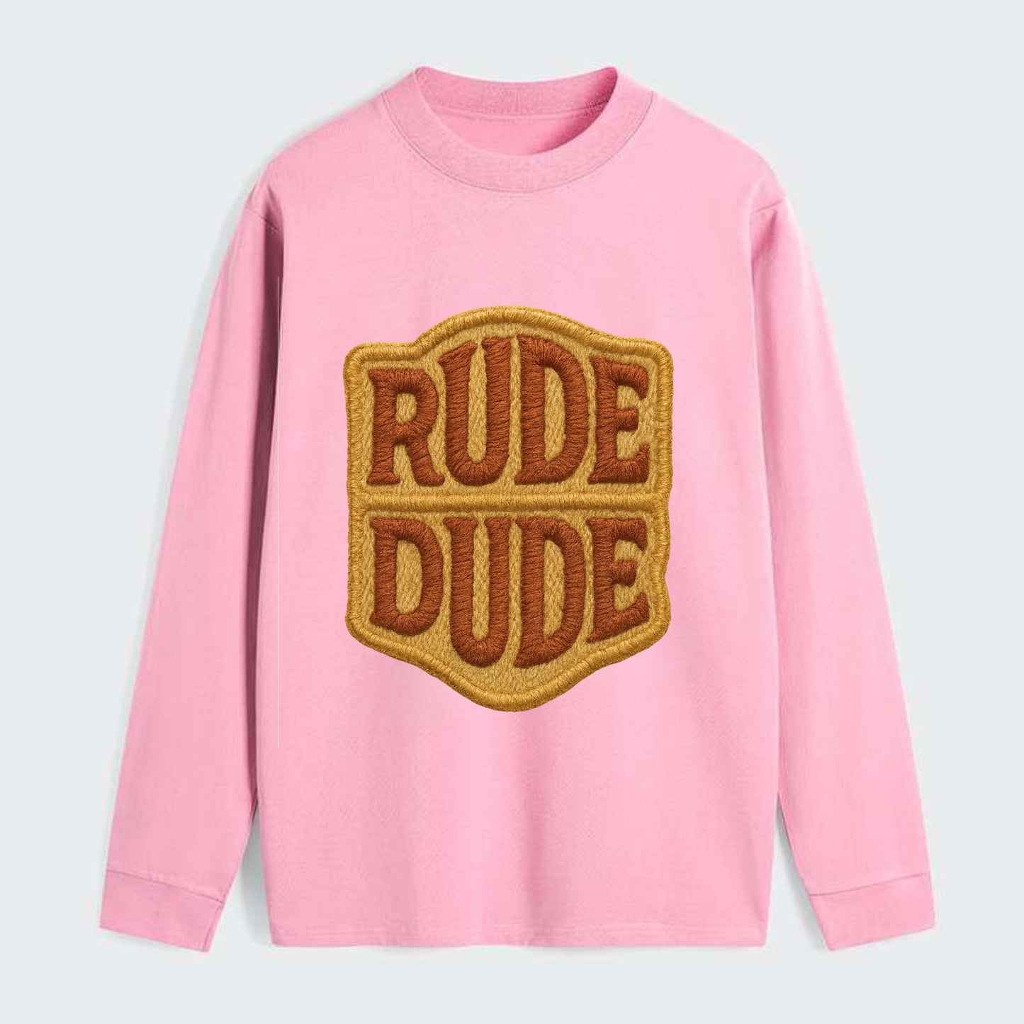 RUDE;DUDE ENERGY Surf Green Trucker - Classic Long Sleeve Shirt - Pink