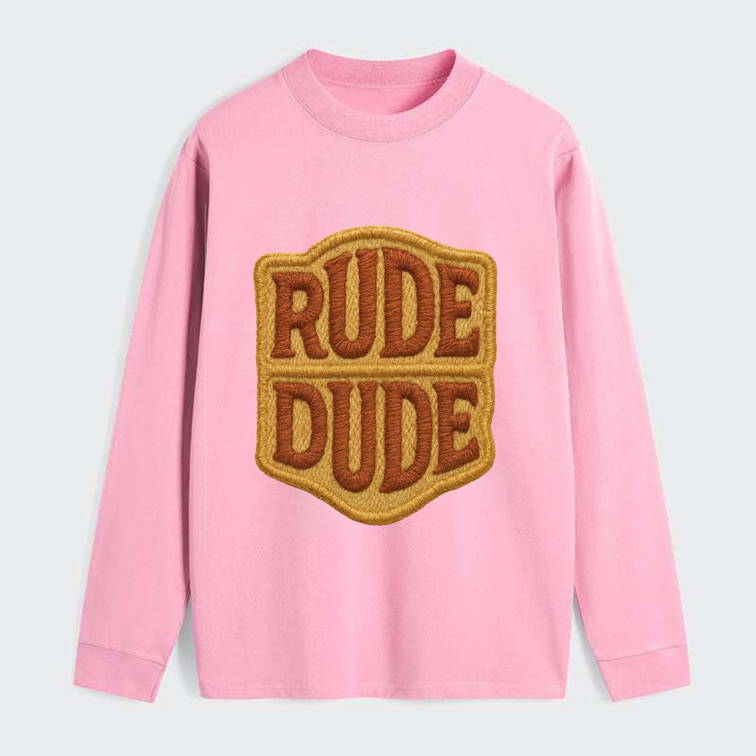 RUDE;DUDE ENERGY Surf Green Trucker - Classic Long Sleeve Shirt - Pink