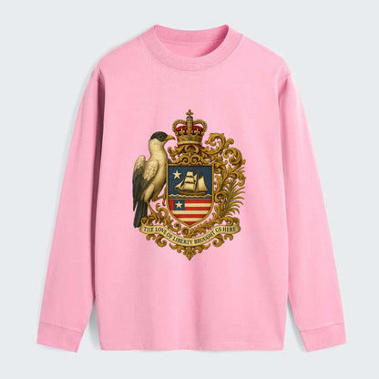 Liberia Pepper Bird Emblem - Classic Long Sleeve Shirt - Pink