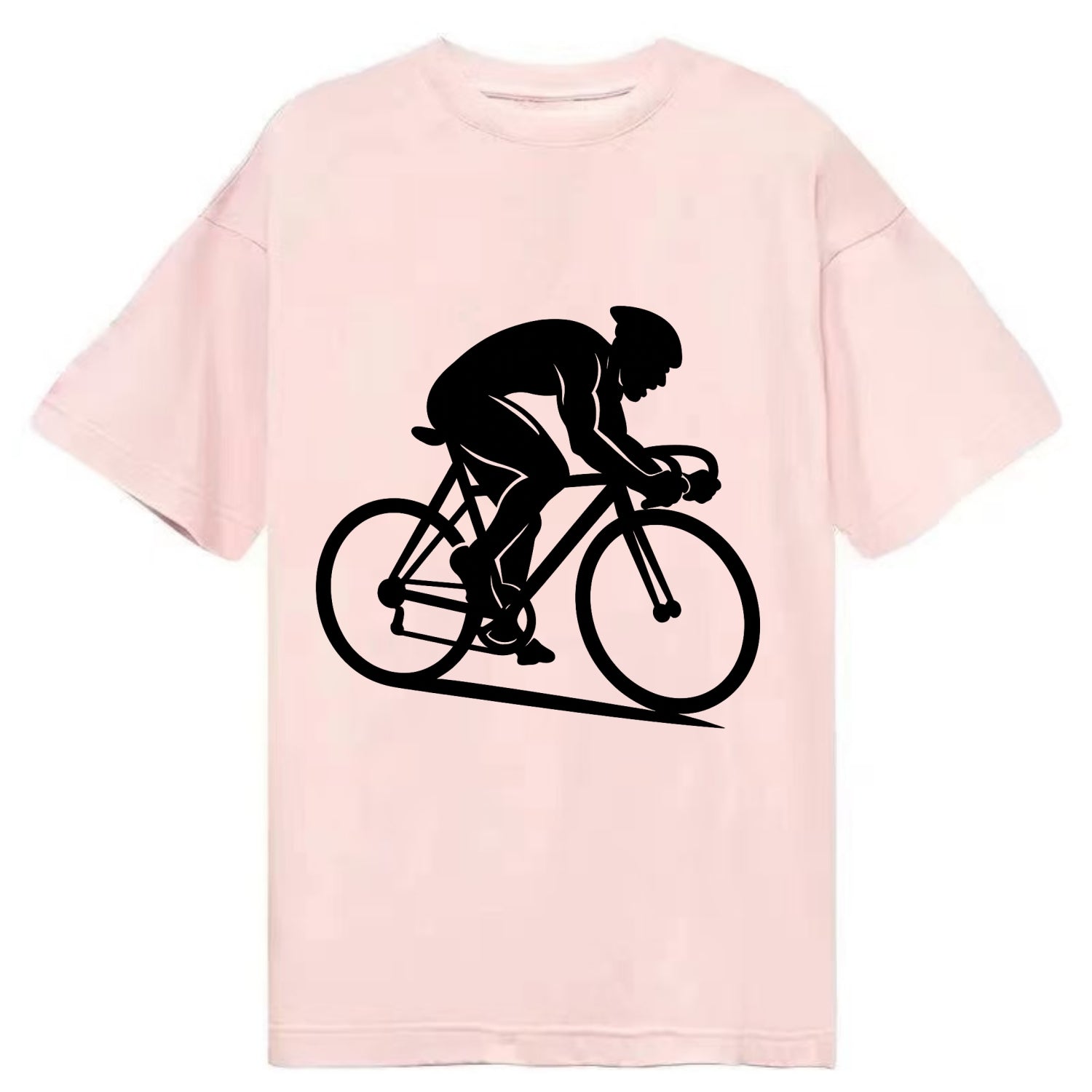 Sprint cyclist racing stance - Classic T-shirt - Pink