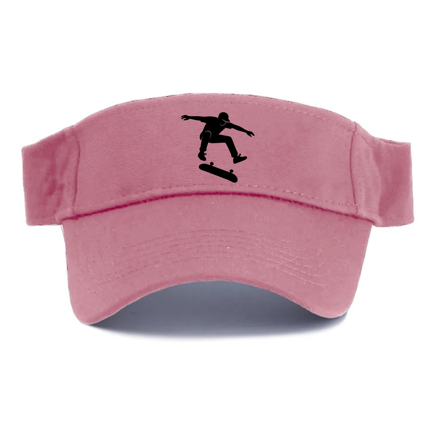 Skateboarder doing kickflip trick - Visor - Pink