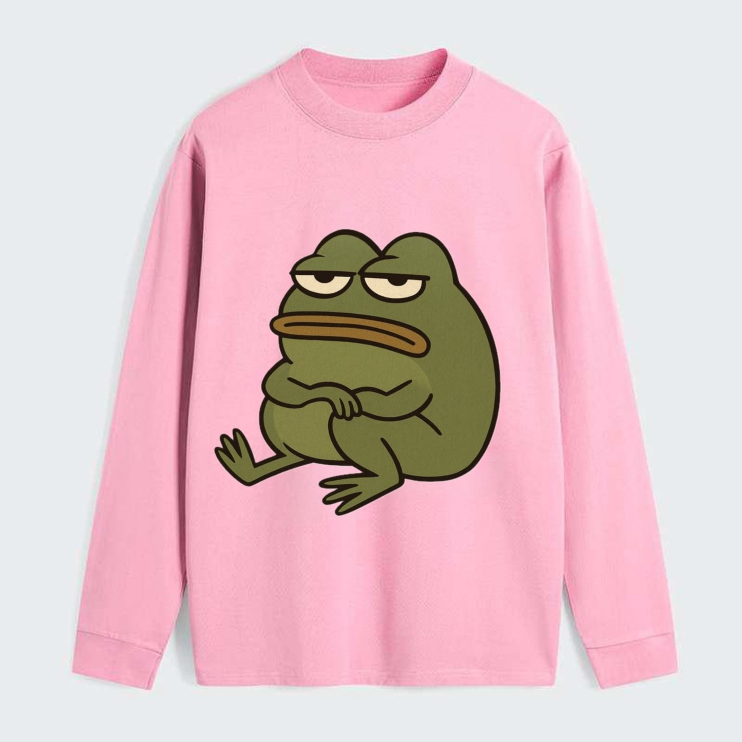 The Frog Judges Silently - Classic Long Sleeve Shirt - Pink