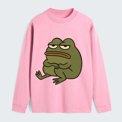 The Frog Judges Silently - Classic Long Sleeve Shirt - Pink