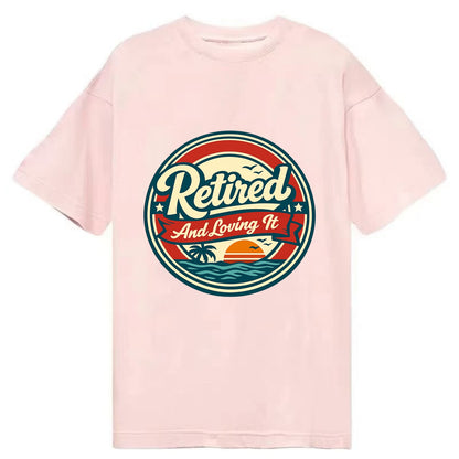 Carefree Retirement Emblem - Classic T-shirt - Pink