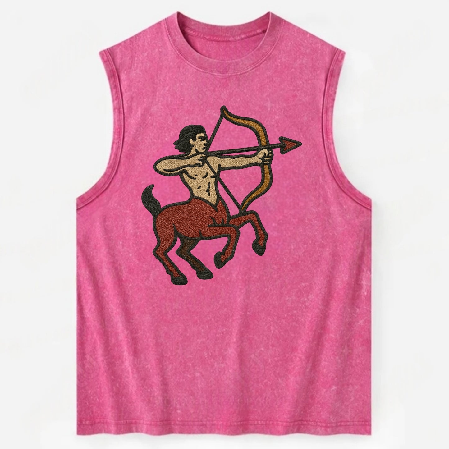 Sagittarius Arrow  - Vintage Washed Tank - Pink