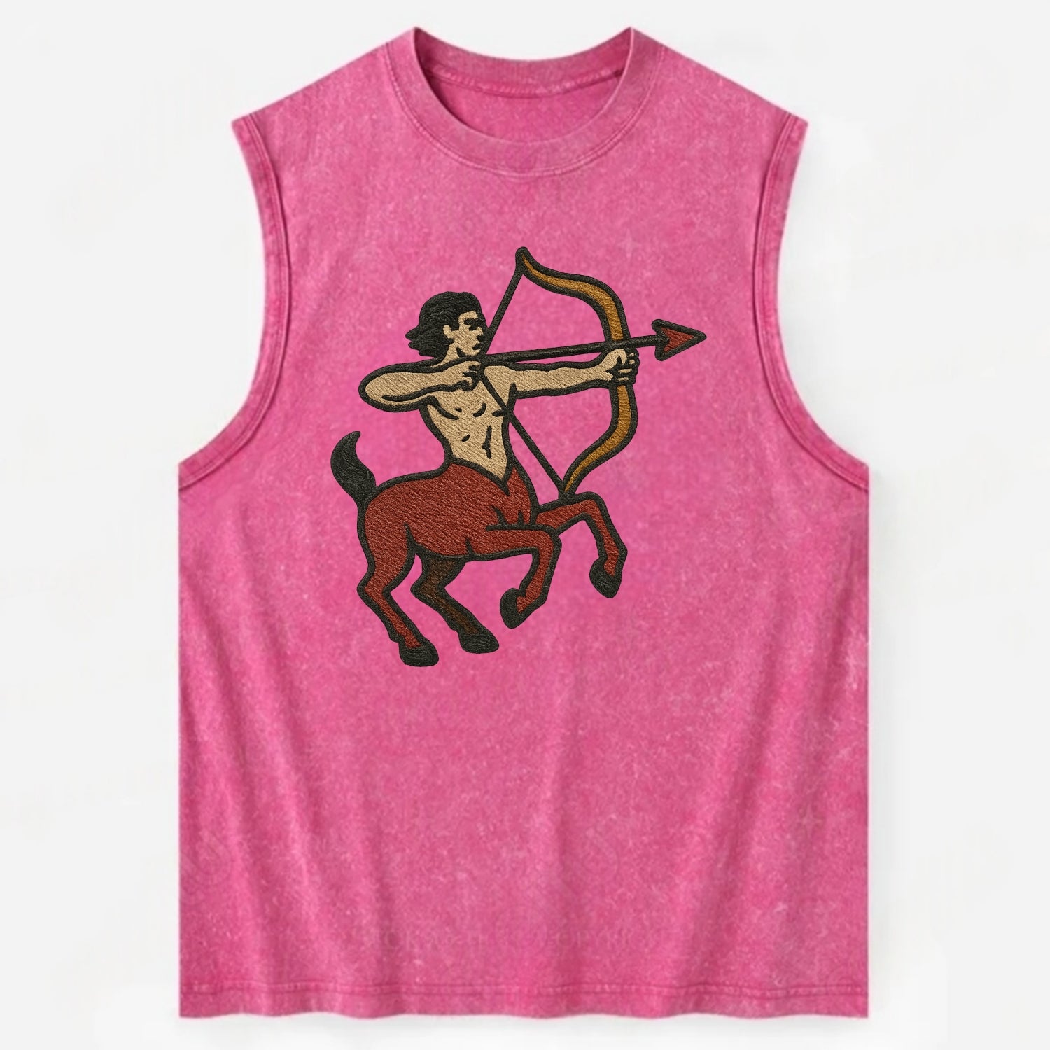 Sagittarius Arrow  - Vintage Washed Tank - Pink