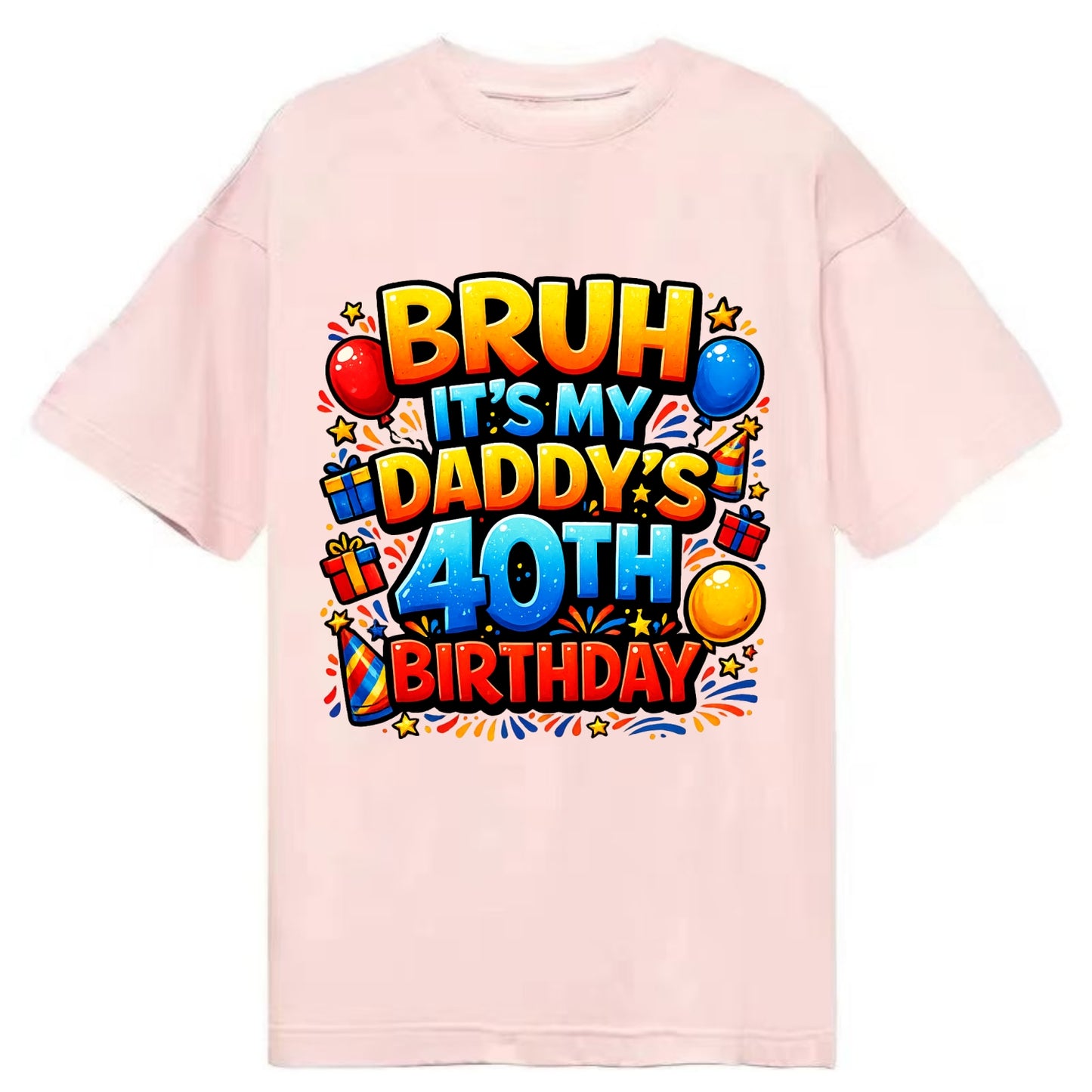 Daddy's 40th Birthday - Classic T-shirt - Pink