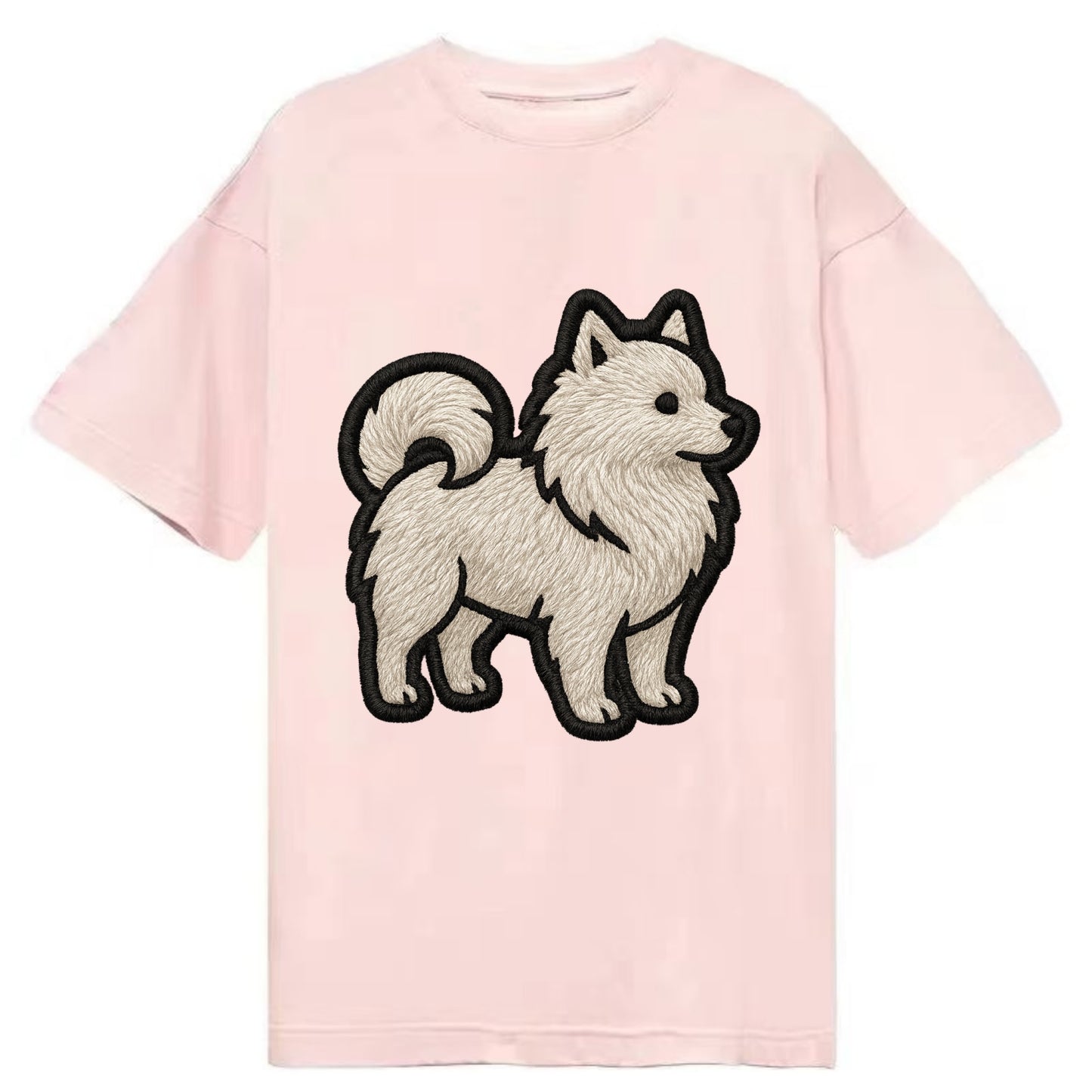 Japanese Spitz - Contemporary white spit - Classic T-shirt - Pink