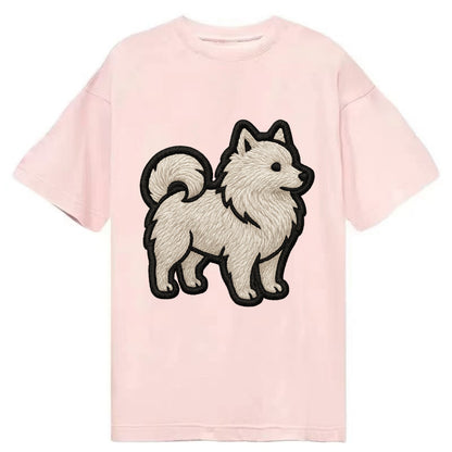 Japanese Spitz - Contemporary white spit - Classic T-shirt - Pink