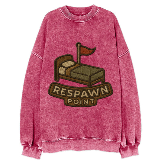 Respawn Point  - Vintage Sweatshirt - Pink