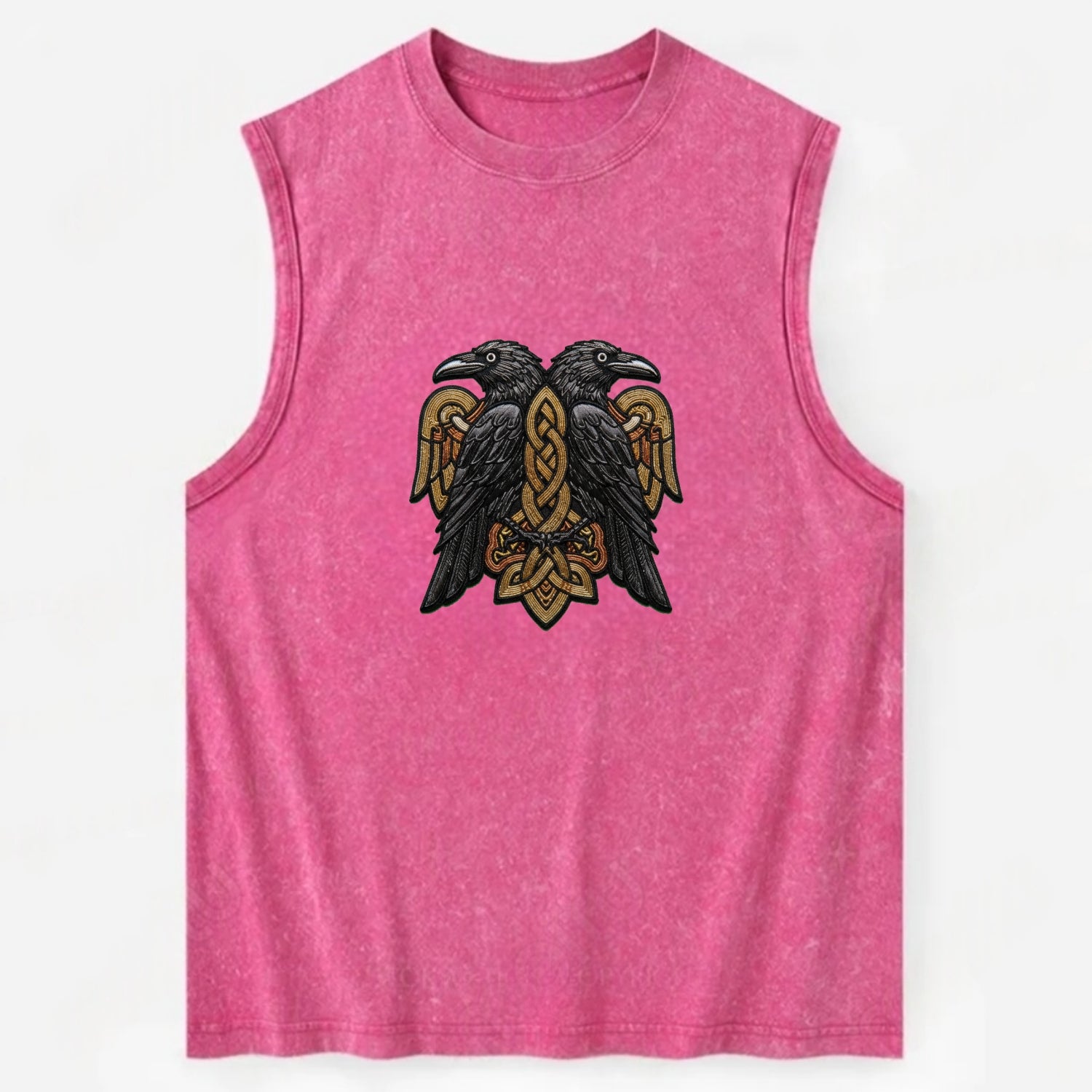 Odin's Ravens - Vintage Washed Tank - Pink