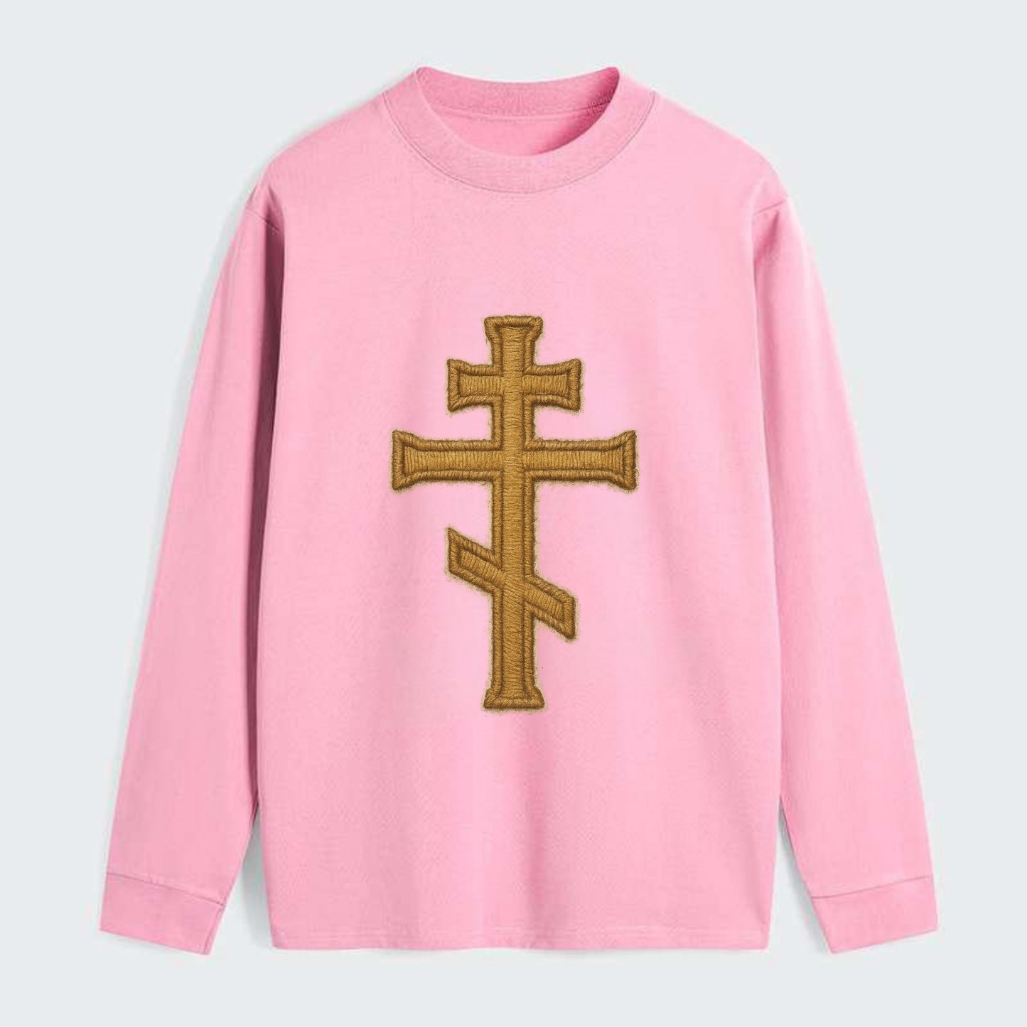 Orthodox Cross  - Classic Long Sleeve Shirt - Pink