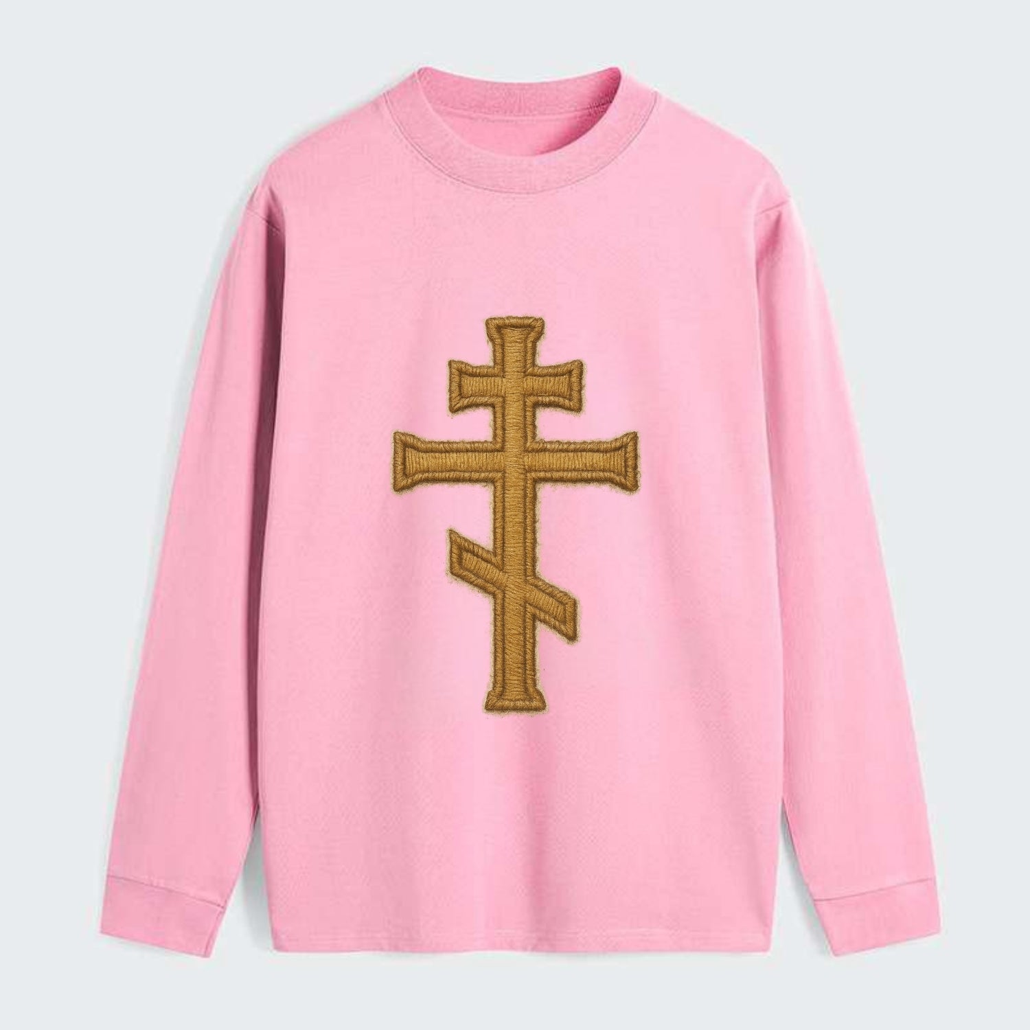 Orthodox Cross  - Classic Long Sleeve Shirt - Pink