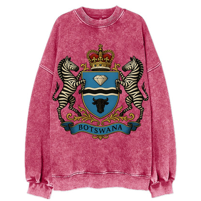 Botswana Heritage Badge  - Vintage Sweatshirt - Pink