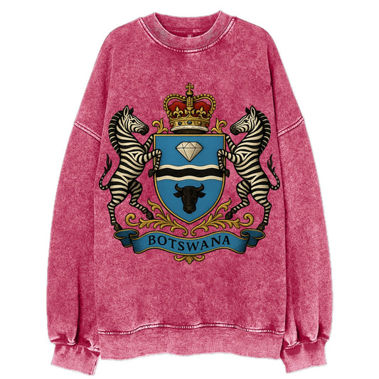 Botswana Heritage Badge  - Vintage Sweatshirt - Pink