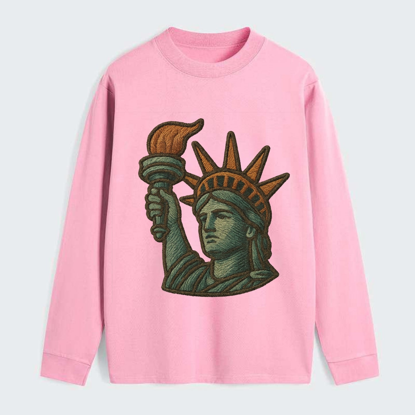 Statue of Liberty  - Classic Long Sleeve Shirt - Pink
