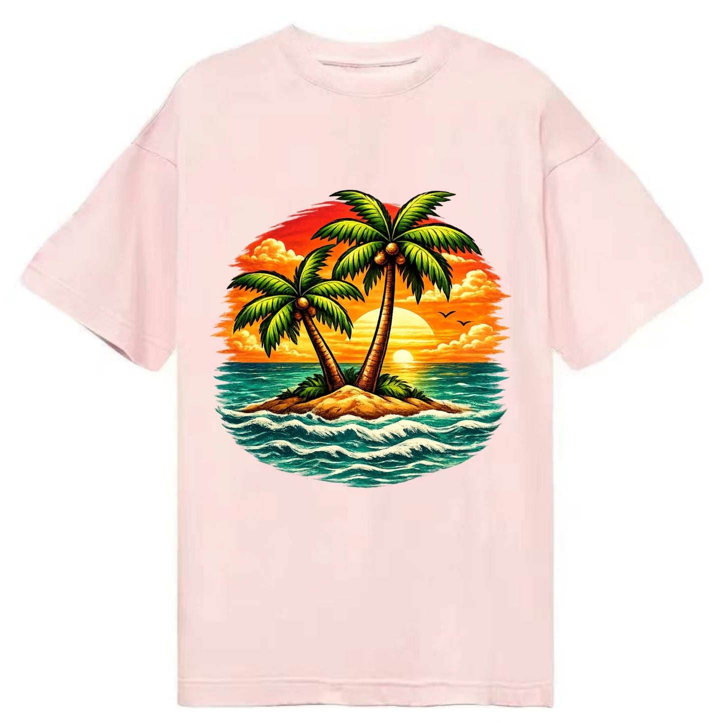 Tropical Island - Classic T-shirt - Pink