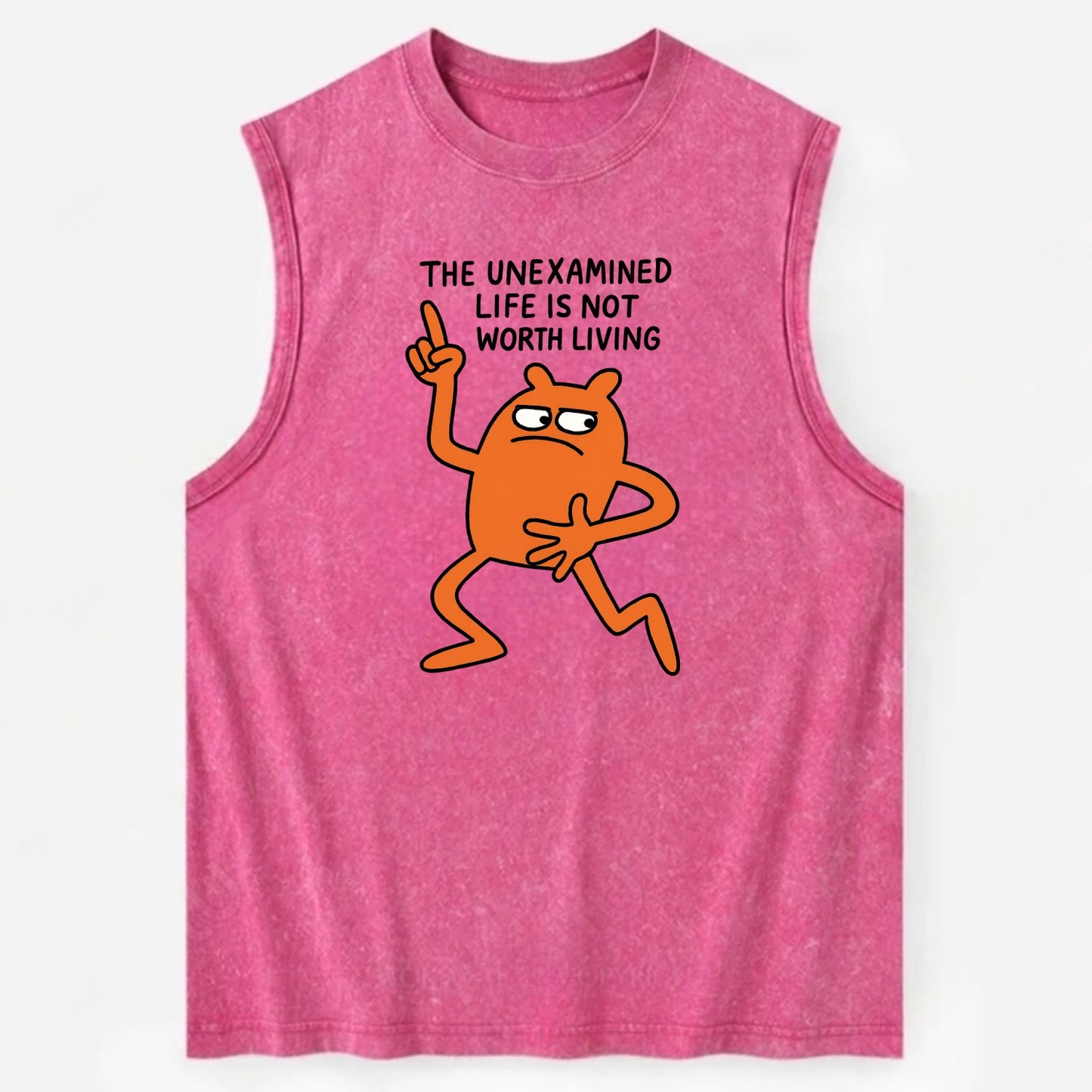 SIDE EYE PROFESSIONAL | Eyes looking sideways - Vintage Washed Tank - Pink