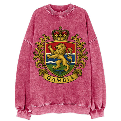 Gambia Heritage Badge  - Vintage Sweatshirt - Pink