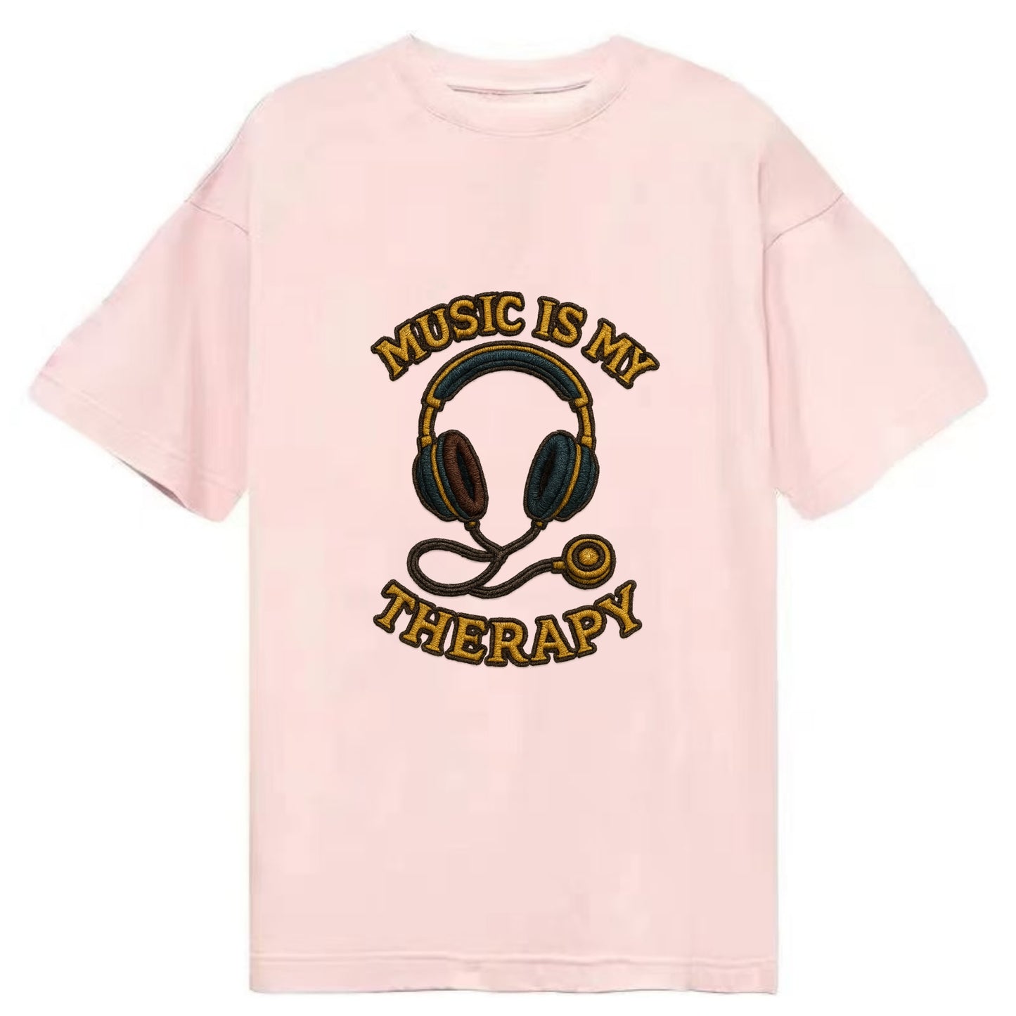 Music Is My Therapy  - Classic T-shirt - Pink