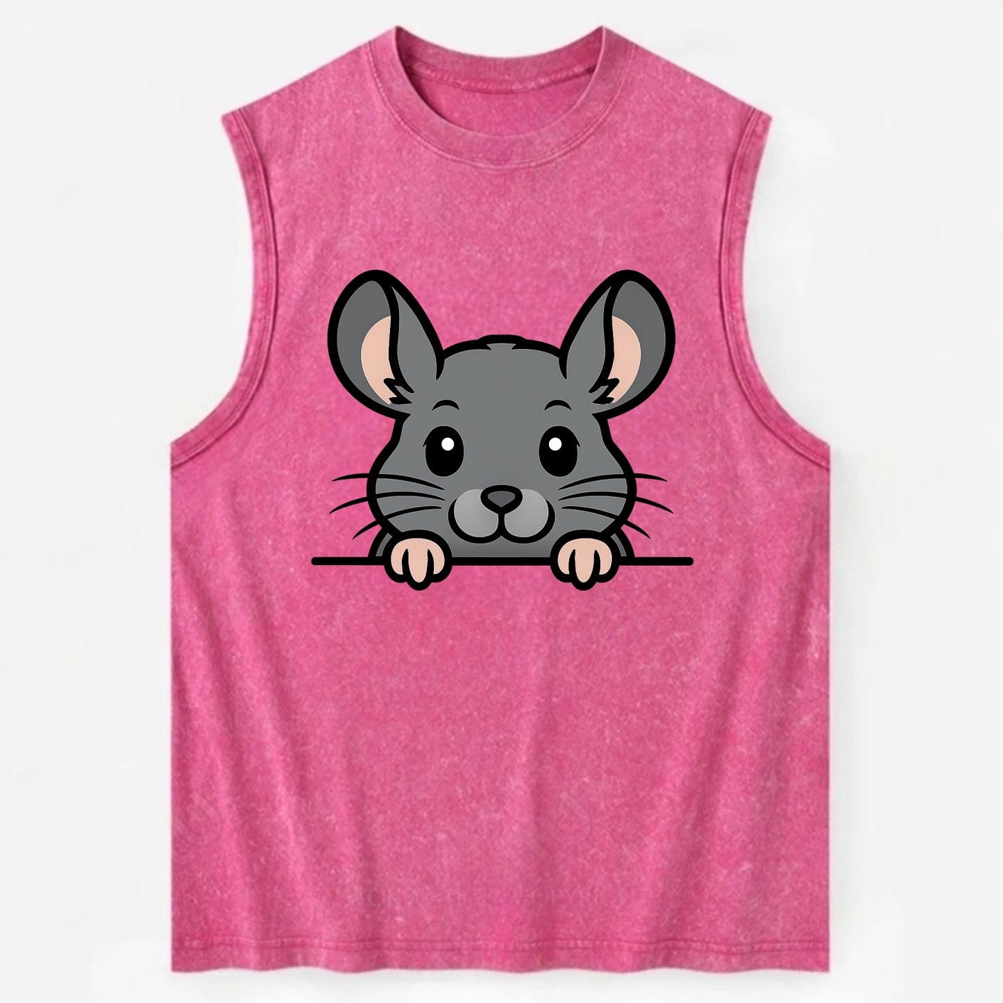 Chinchilla  - Vintage Washed Tank - Pink