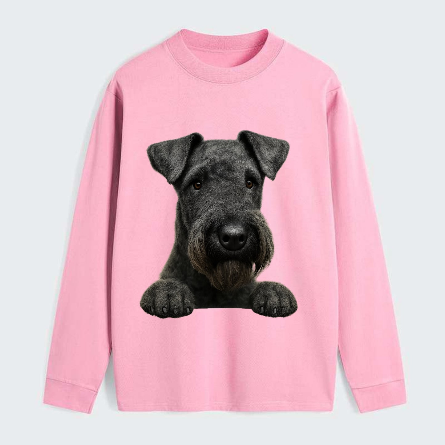 Kerry Blue Terrier  - Classic Long Sleeve Shirt - Pink