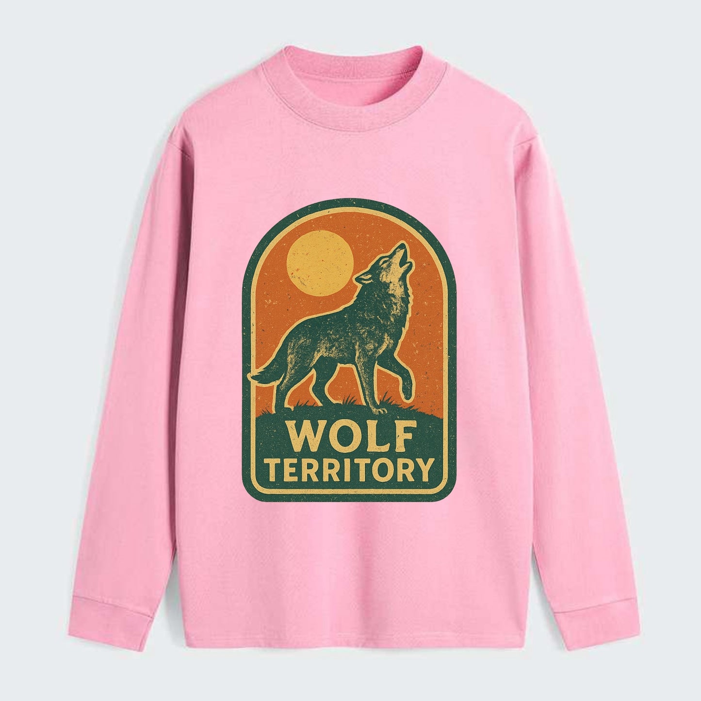 Wolf Territory Marking  - Classic Long Sleeve Shirt - Pink