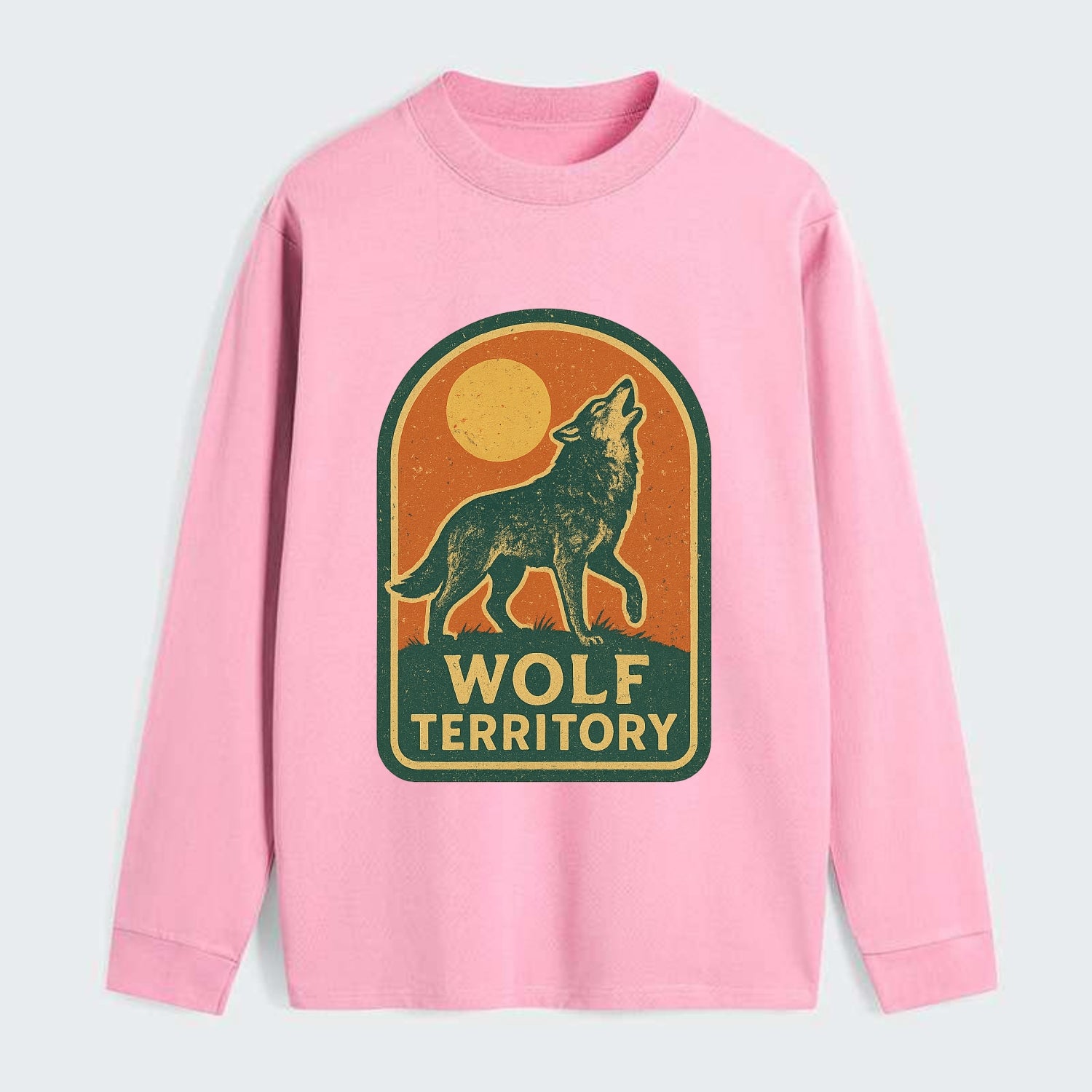 Wolf Territory Marking  - Classic Long Sleeve Shirt - Pink