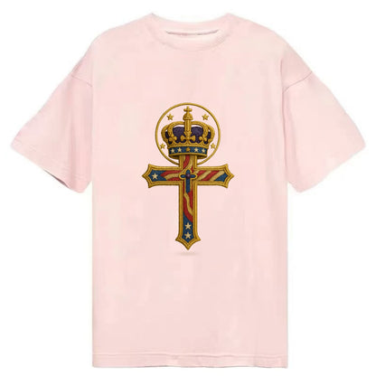 Cross and Crown  - Classic T-shirt - Pink