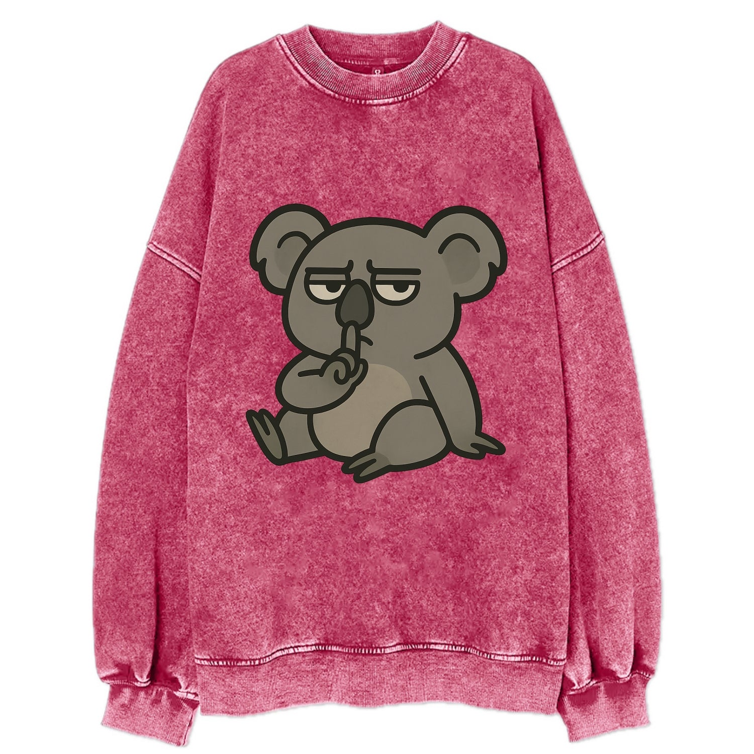 The Koala Judging - Vintage Sweatshirt - Pink