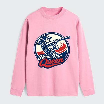 Feminine Power at Bat - Classic Long Sleeve Shirt - Pink