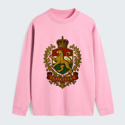 Tajikistan Heritage Badge - Classic Long Sleeve Shirt - Pink