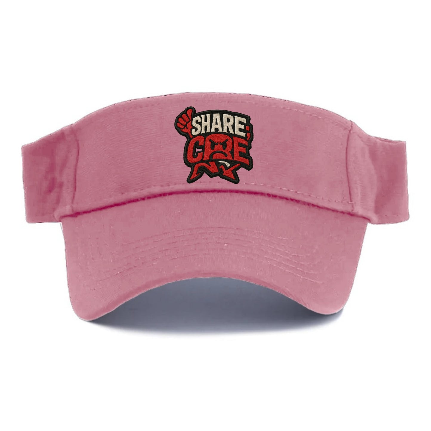 SHARE;CARE TOO MUCH Oversharer Green Hat - Visor - Pink