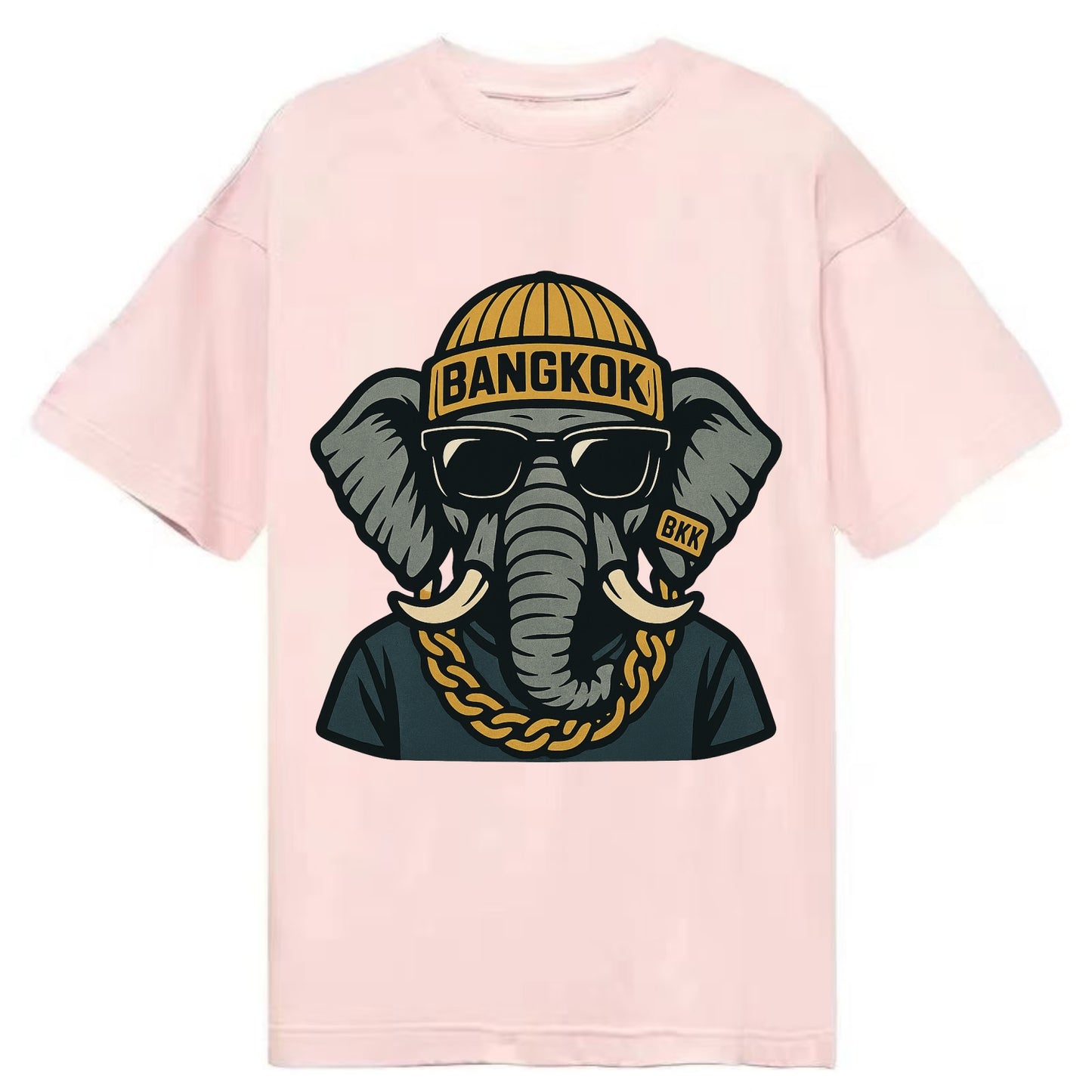 Bangkok Elephant - Classic T-shirt - Pink