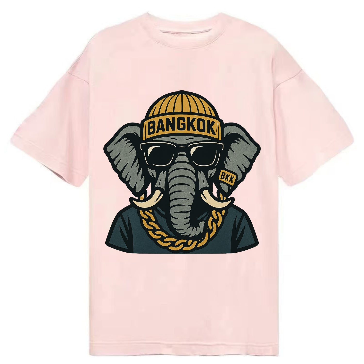 Bangkok Elephant - Classic T-shirt - Pink
