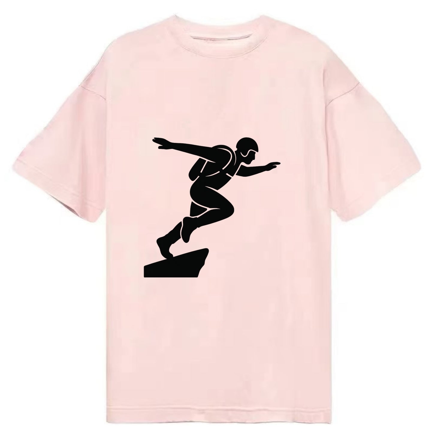 Base jumper launching off - Classic T-shirt - Pink