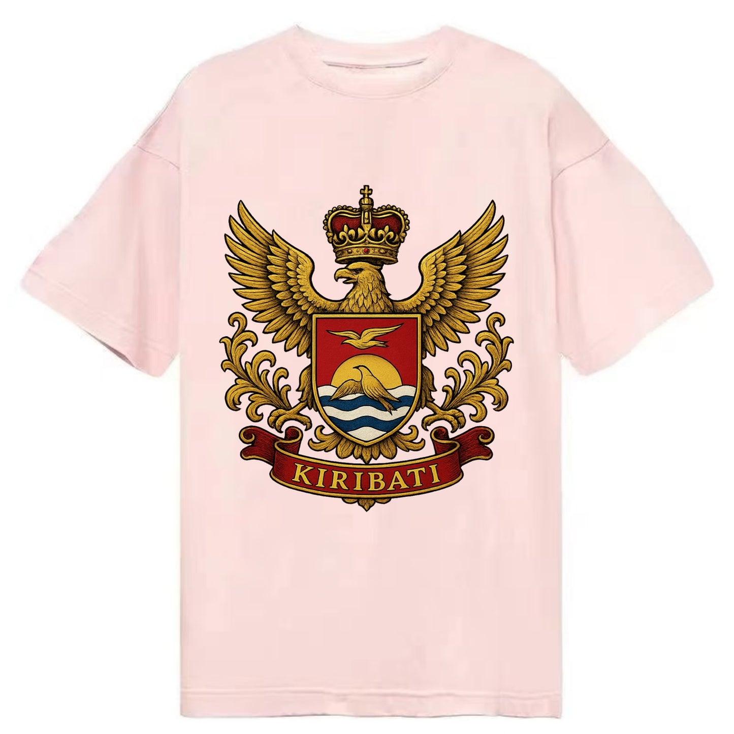 Kiribati Heritage Badge  - Classic T-shirt - Pink