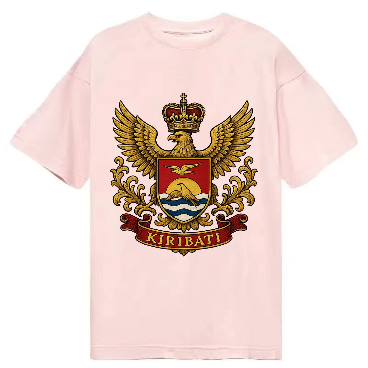 Kiribati Heritage Badge  - Classic T-shirt - Pink
