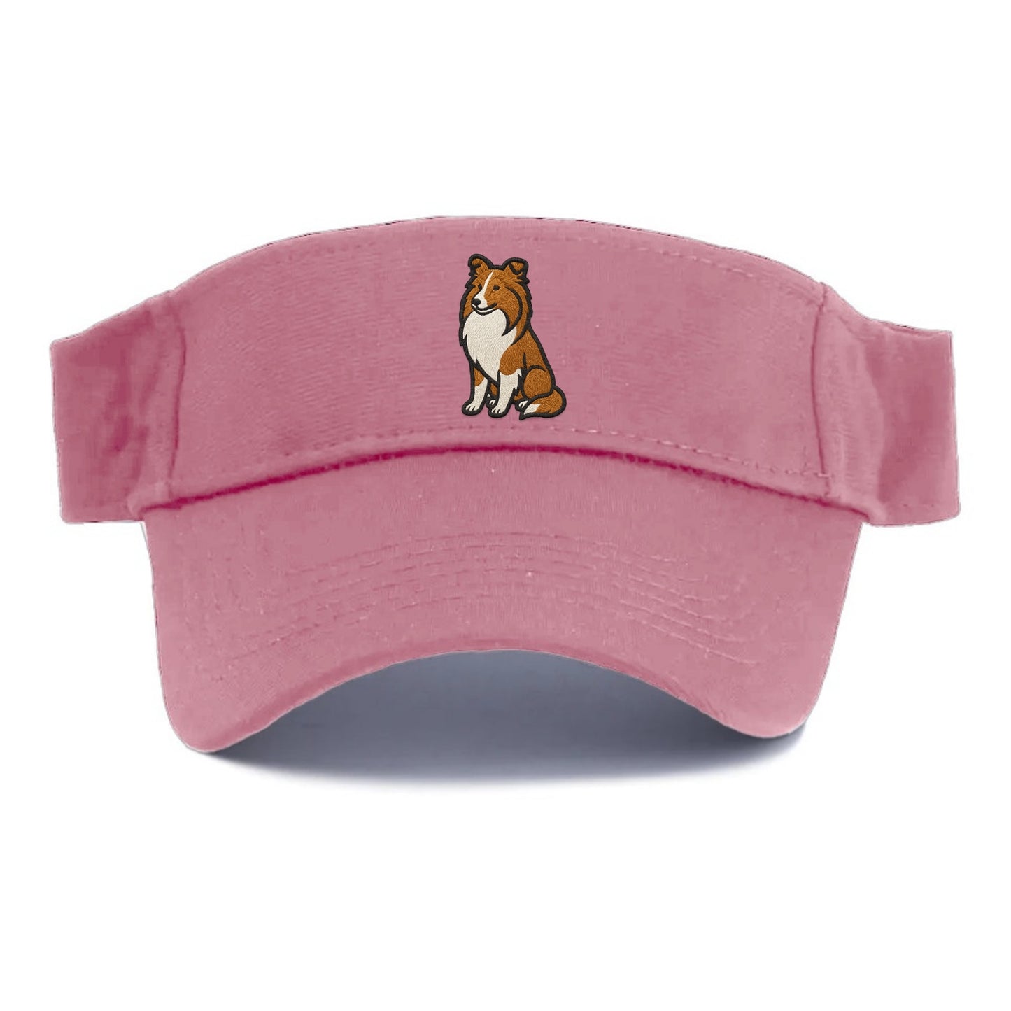 Shetland Sheepdog - Sable and white embr Visor - Pink