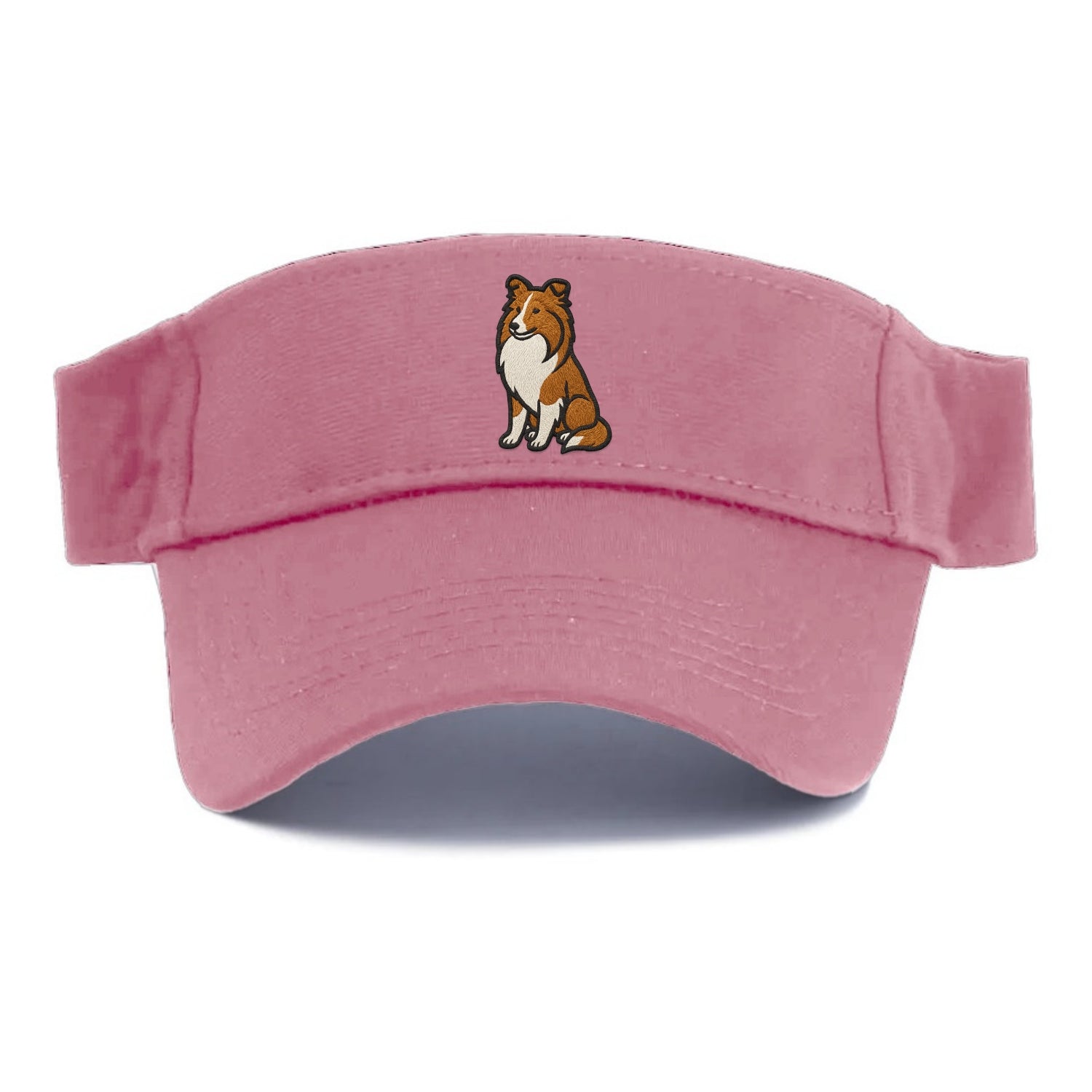 Shetland Sheepdog - Sable and white embr Visor - Pink