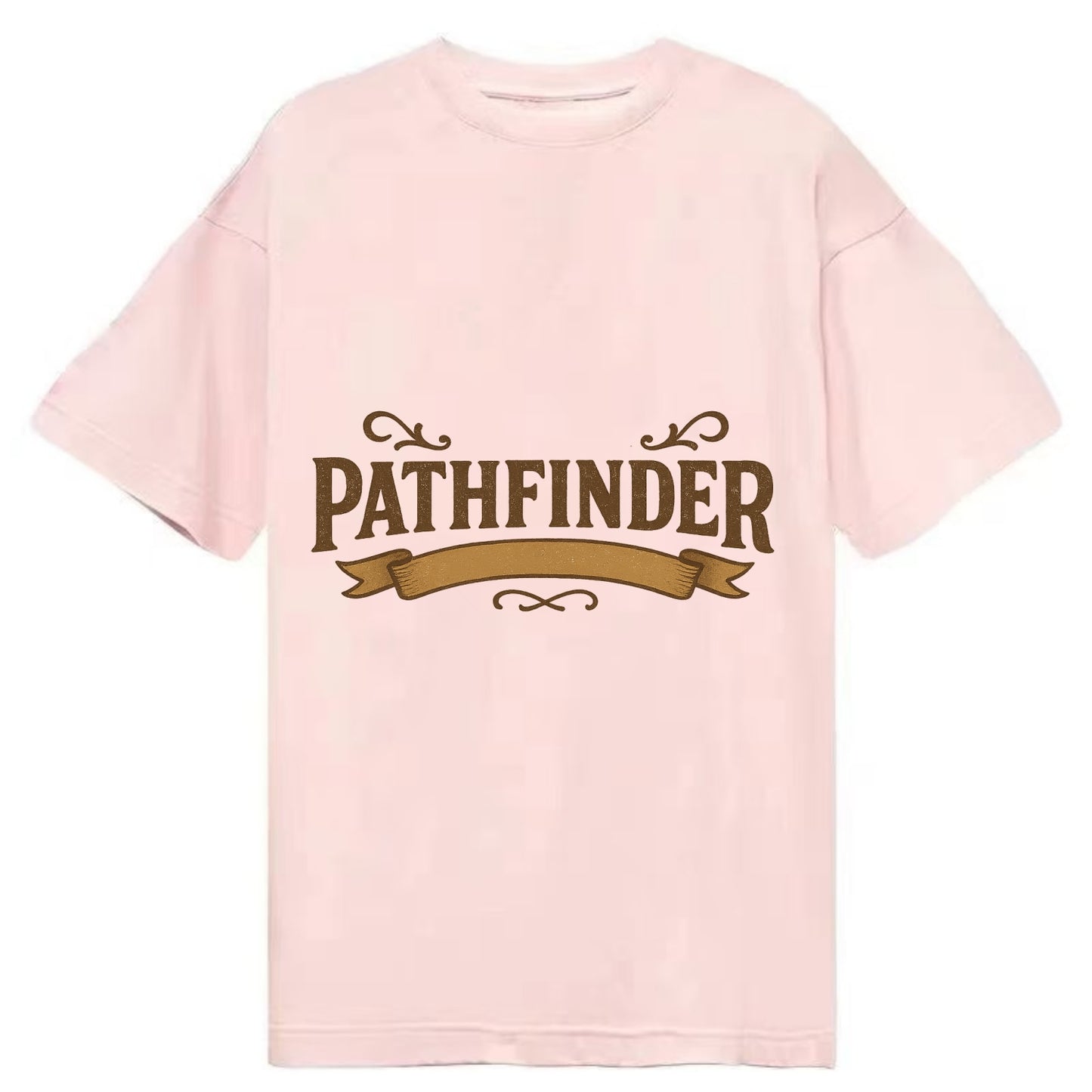 Bold typography design - "PATHFINDER" - finding the way, leading others - Classic T-shirt - Pink