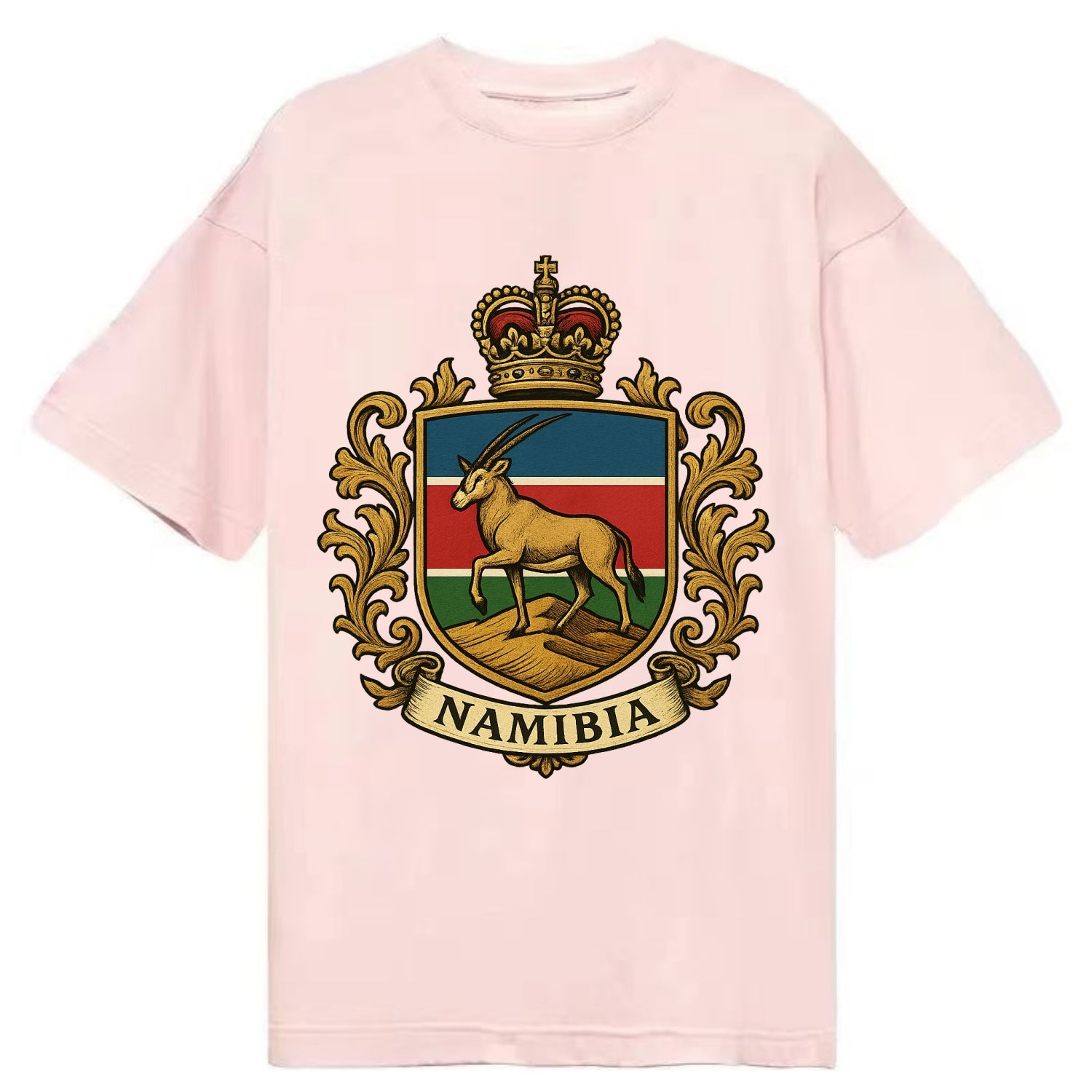 Namibia Heritage Badge  - Classic T-shirt - Pink