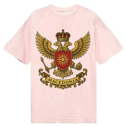 Macedonia Heritage Badge  - Classic T-shirt - Pink