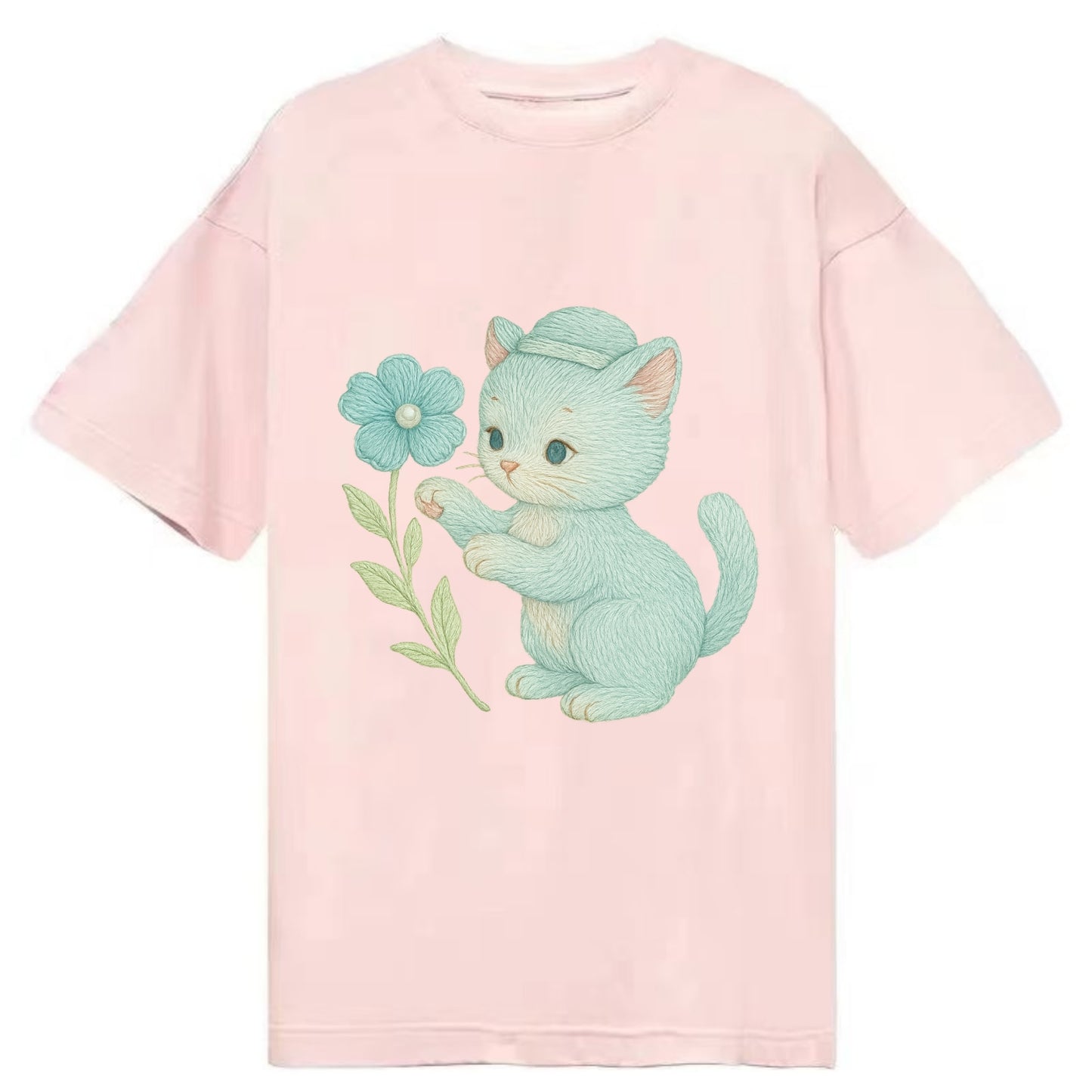 Aqua Kitten - Classic T-shirt - Pink