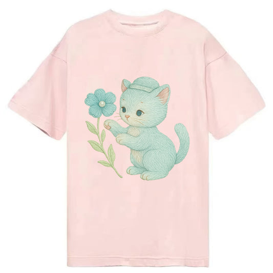 Aqua Kitten - Classic T-shirt - Pink